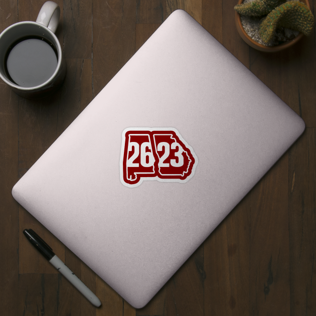 ALABAMA SCORE Alabama Crimson Tide Sticker TeePublic